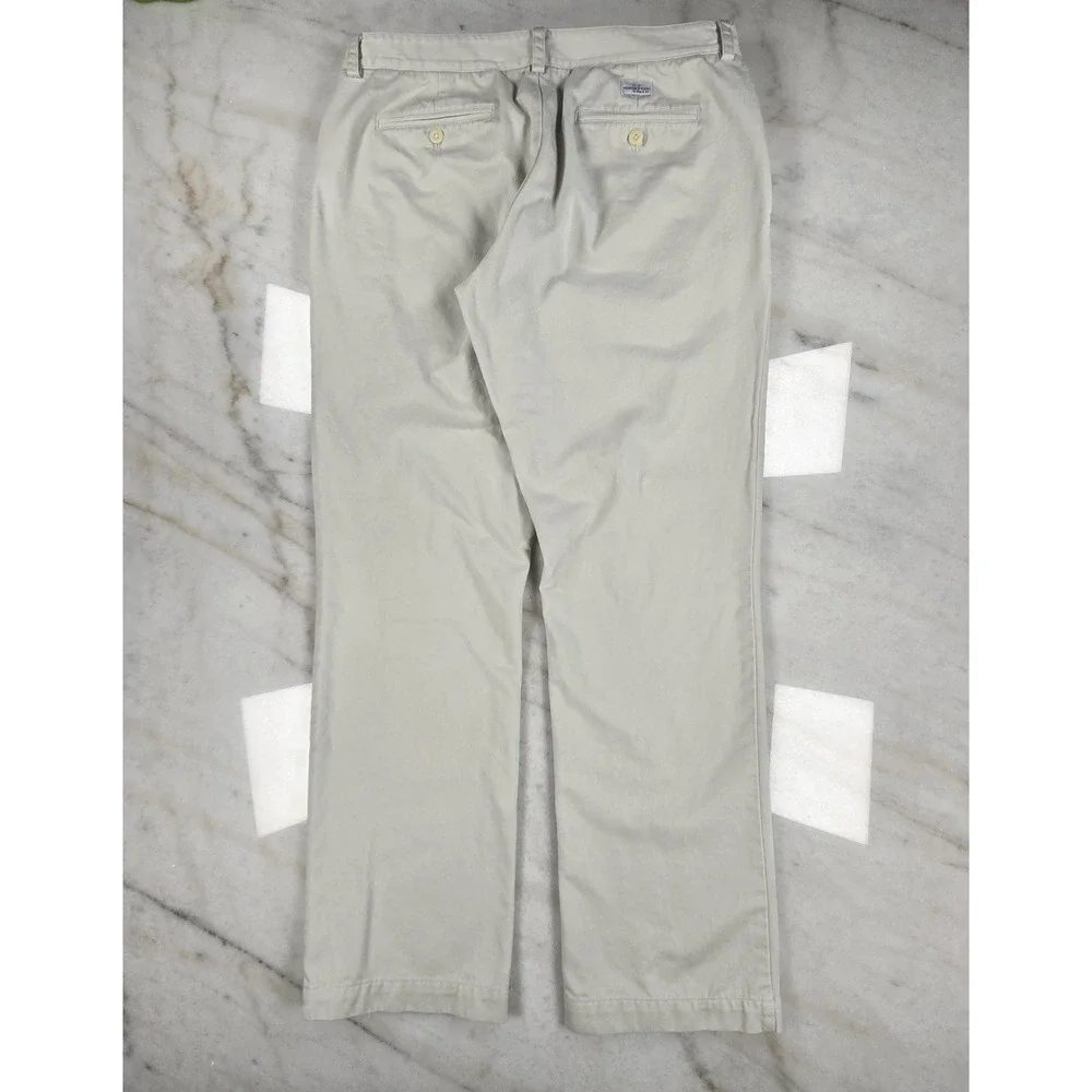 Vineyard Vines Slim Fit Club Pant 35x32 Khaki Chinos Preppy Coastal Stone Beige